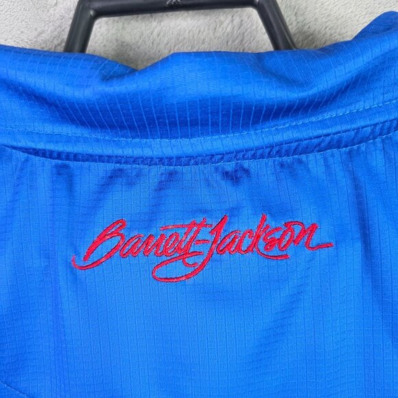 Mens Barrett Jackson Signature Series Blue Polo Shirt Short Sleeve Polyester 3XL - Picture 5 of 8